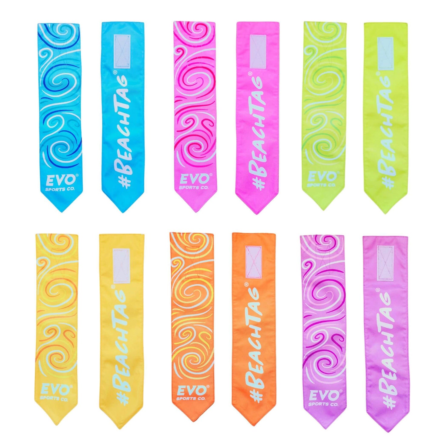 Beach Rugby Tags - Beach Orange - Pair