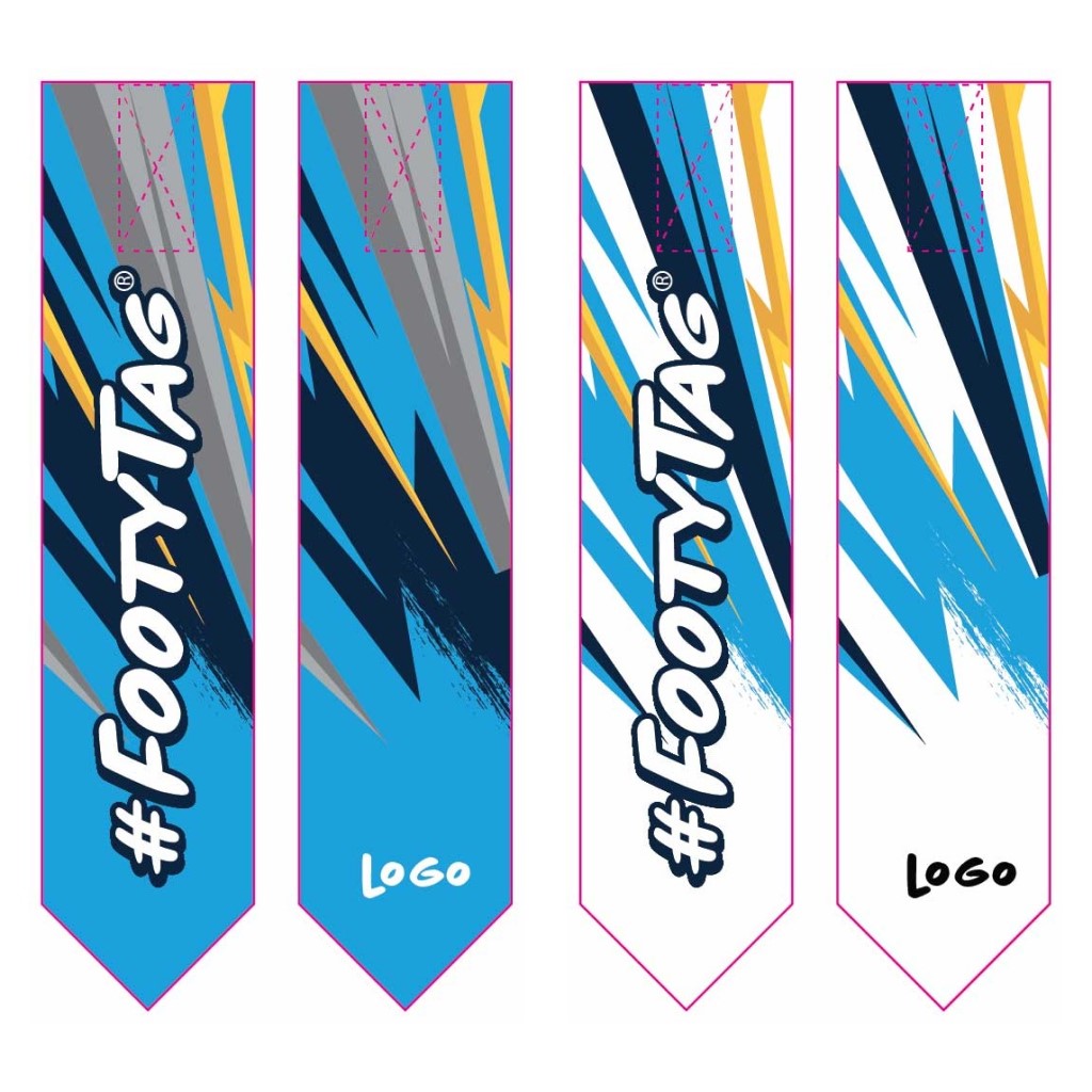 Custom Tag Rugby Tags - Electric