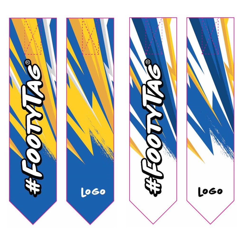 Custom Tag Rugby Tags - Electric