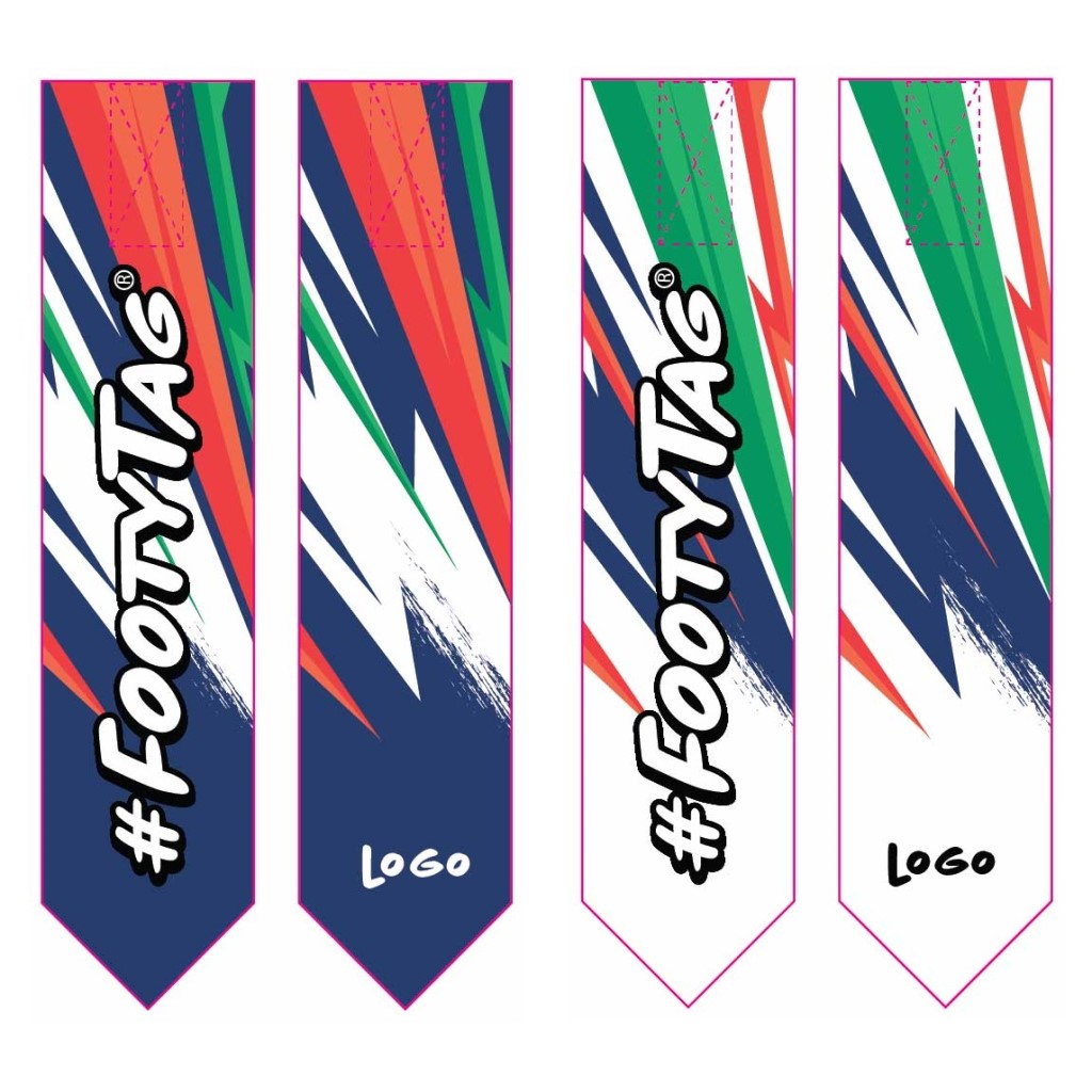 Custom Tag Rugby Tags - Electric