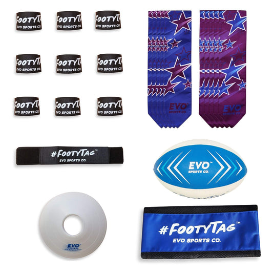 Rugby Tag Kit - Destiny Blue/Deep Purple - 10 Player