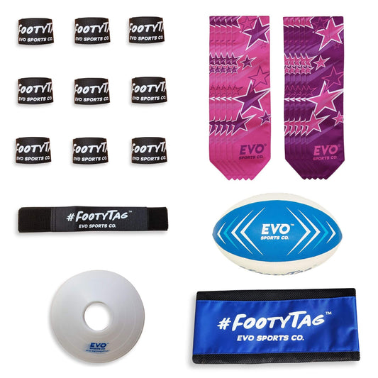 Rugby Tag Kit - Destiny Pink/Purple - 10 Player