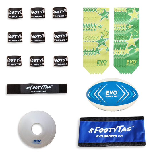 Rugby Tag Kit - Destiny Yellow/Green - 10 Player