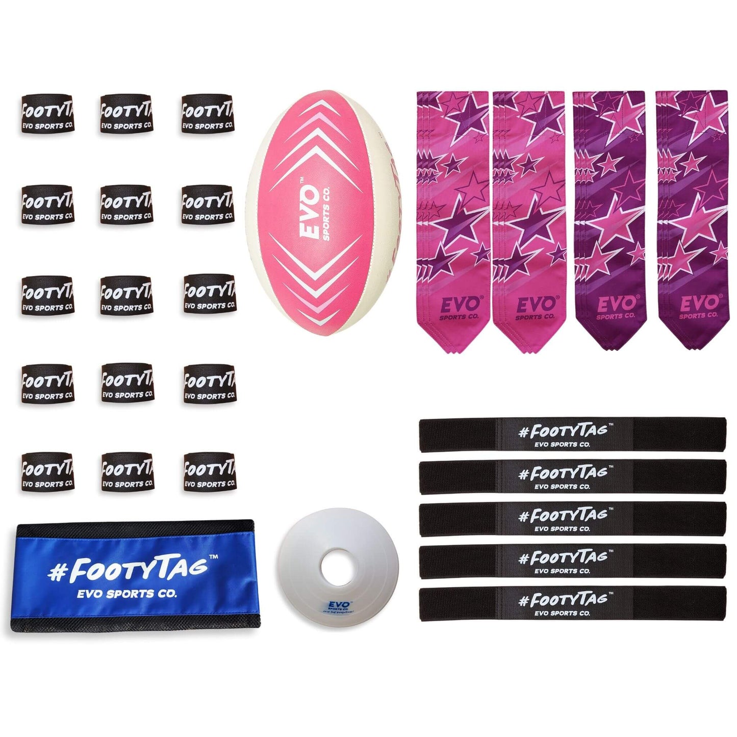 Rugby Tag Kit - Destiny Pink/Purple - 20 Player