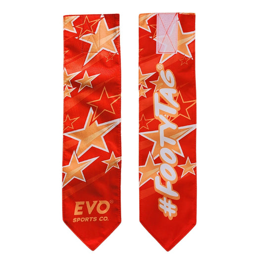 Rugby Tags - Destiny Deep Orange - Pair