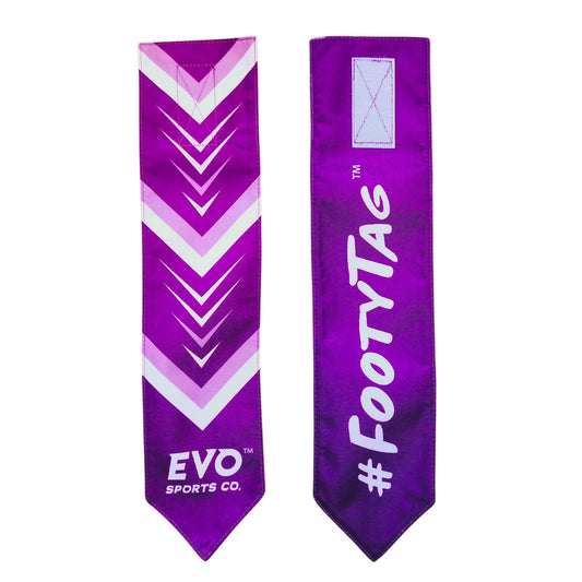 Rugby League Tags - FootyTag Purple - Pair