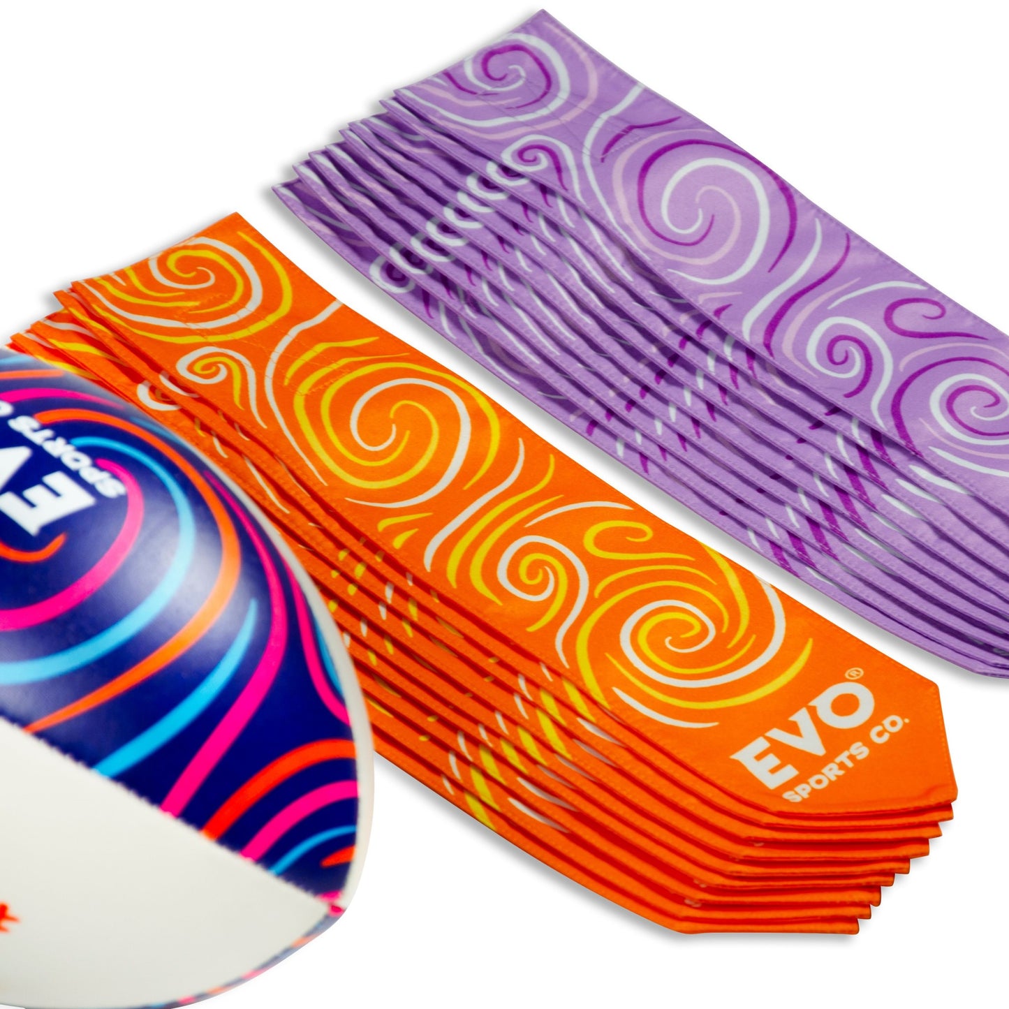 Beach Rugby Tag Kit - Beach Blue/Pink - 10 Player