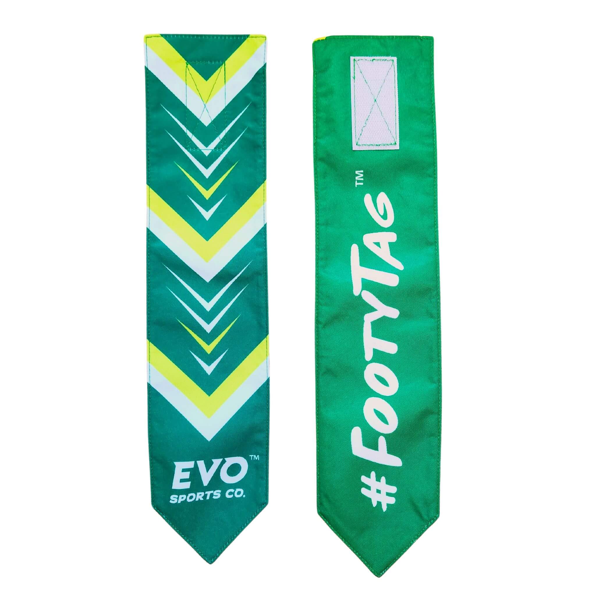 Rugby Tagging Sign Rugby League Tags - Green - Pair – rugbytag.com.au